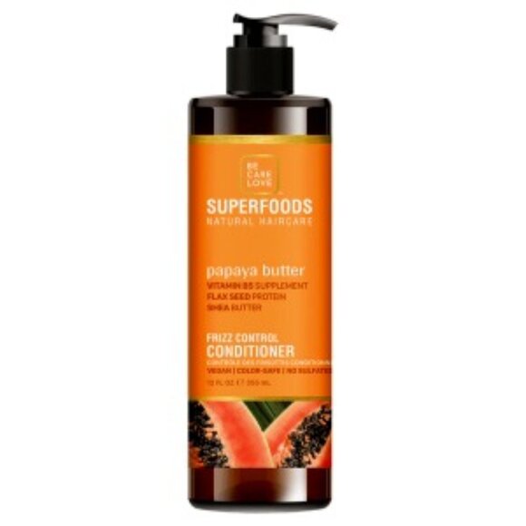 Be Care Love SuperFoods Papaya Frizz Control Conditioner, 12 Oz - Picture 1 of 1